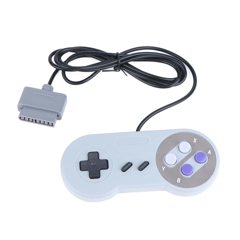 Запасные геймпады для игровой приставки Snes Sfc 16 бит Ручка Фиолетовые Разноцветные кнопки Контроллер Джойстик Аксессуары