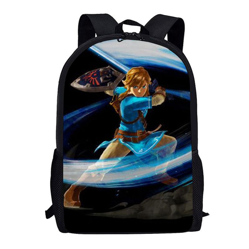 Рюкзак Legend Of Zelda Breath Of The Wild Игровой Школьный Рюкзак для Студентов 3D Печатный Мультяшный Рюкзак