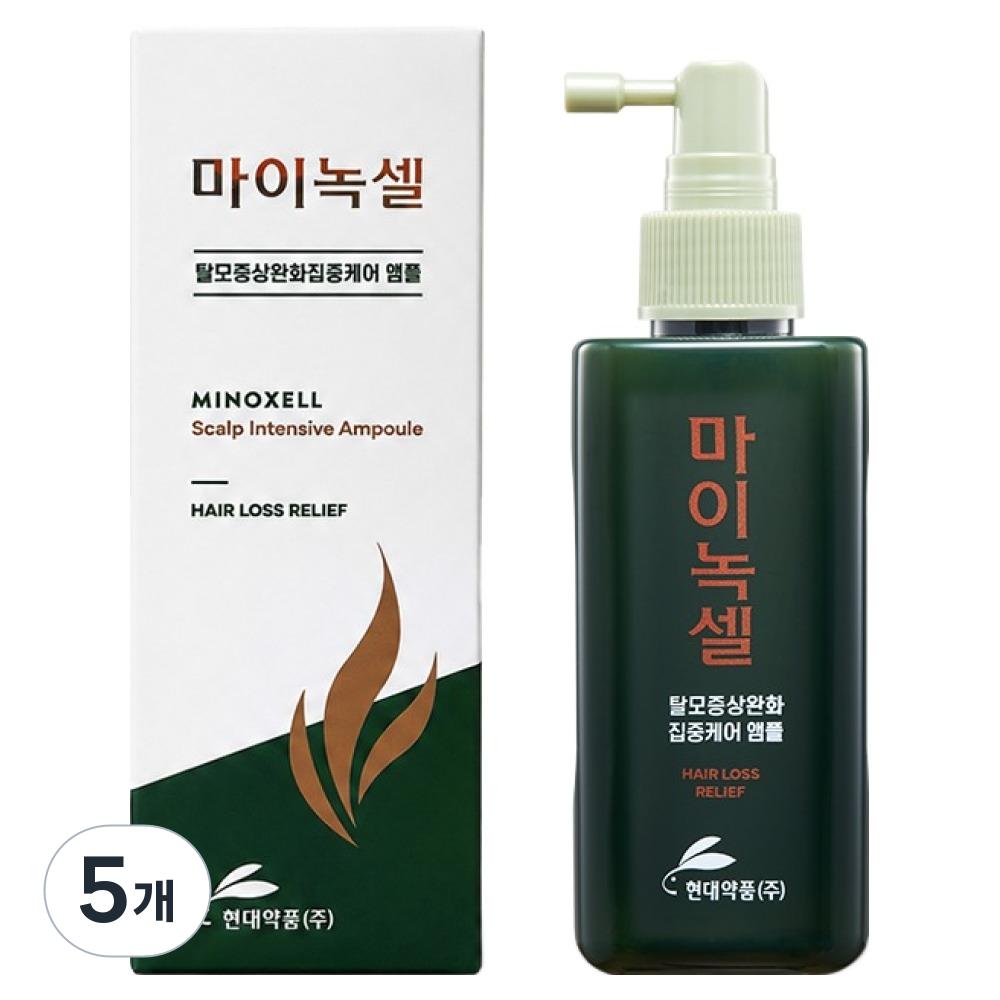 Minoxel Hyundai Pharmaceutical Scalp Intensive Hair Loss Symptom Relief Scalp Hair Ampoule Tonic 5 pcs 200ml