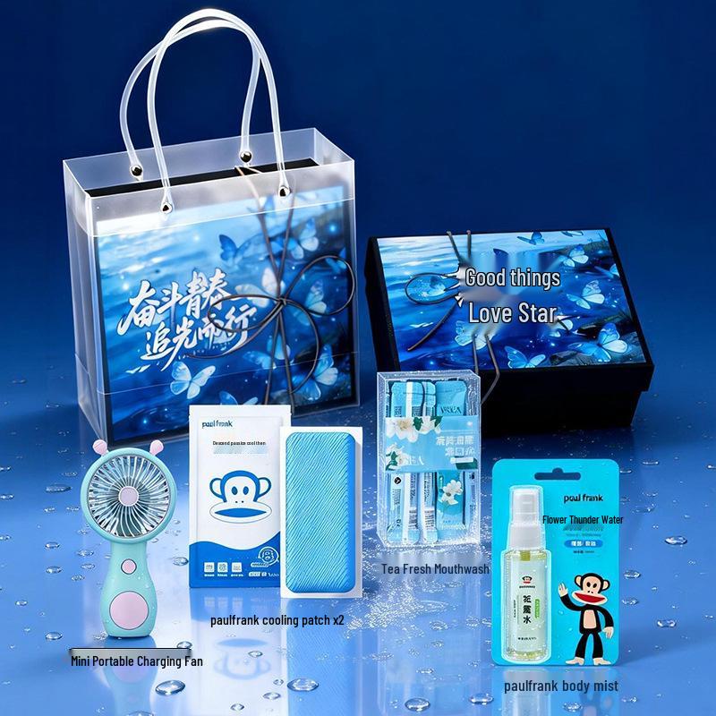 Подарочный набор "Обезьянка Big Mouth" для умывания и ухода - Подарок ко Дню медсестры, Персональная большая сумка