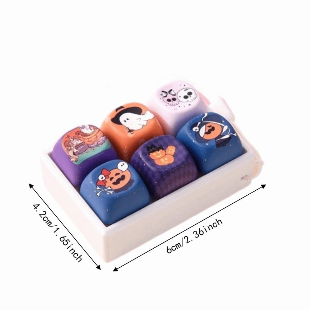 Creative Design Fidget Clicker Keychain Cute Shape Finger Keyboard Pendant  Daily Use