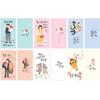 Character One From & Two Illustration Cheering Envelopes 6 Types X 2p Set FB1017, Mixed Colors, 1 Set