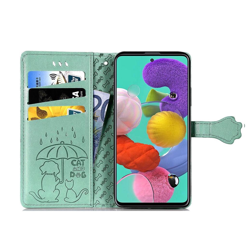 Кожаный флип-чехол с 3D собакой и кошкой для Samsung S20 S10 A10 A20 A30 A40 A50 A70 A80 M60 E Plus S20 Plus A51 A71, чехол для iPhone, Huawei, XiaoMi, кожаный чехол