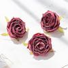 Large Rolled Edges Rose Head Handmade Diy Fake Roses Flowers Peplum Wedding Flower Artificial Shooting Props Decoration Fake Flowers