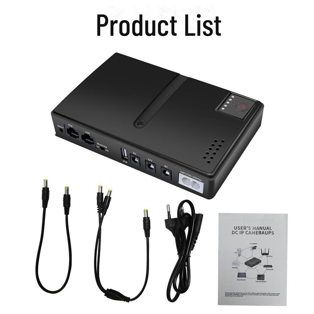 Маршрутизатор DC1036P ИБП: Резервный оптический модем для мониторинга, 5 В/9 В/12 В, 10400 мАч, 36 Вт источник бесперебойного питания