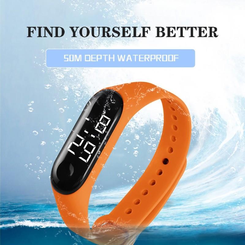 Electronic Watch Silicone Led Electronic Fashion Casual Trend Touch Men Women Electronic Bracelet