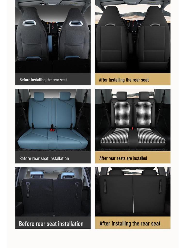 Чехол на сиденье из льна для электромобиля Chery eQ1, Полный обхват, Всесезонный