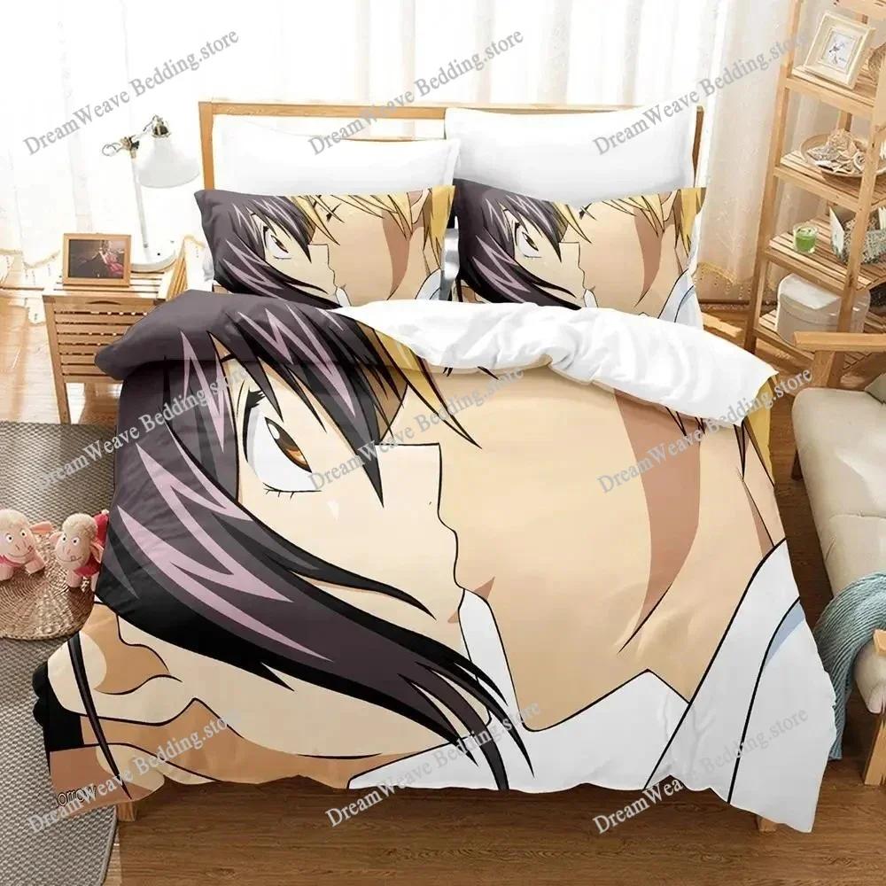 Kaichou Wa Maid-sama Комплект постельного белья Пододеяльник Комплект для кровати Чехол для одеяла Наволочка Одеяло Размер King Queen Мальчики Взрослые Домашний текстиль963