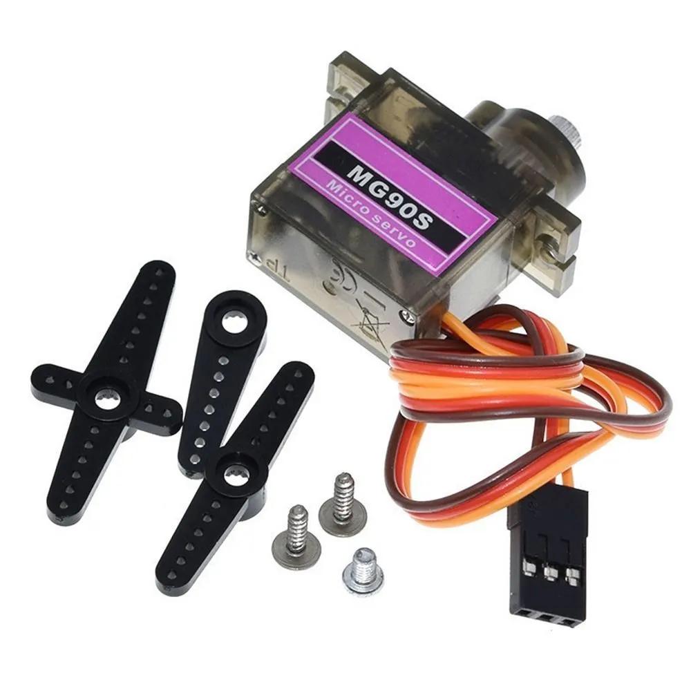 20/50/100 Pcs MG90S Plastic Gear Servo — For Fixed-Wing RC Aircraft & Electric Helicopter Swashplates