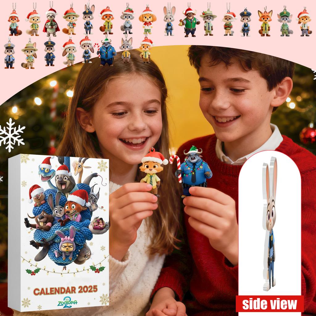 2D Плоская Коробка Самолет 24 шт. Серия Адвент-календарь Рождественский Отсчет