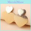 Fashion Gold Metal Women's Casual Heart Shaped Design Earrings For Women Fashion Ol Geometric Design Wedding Gift