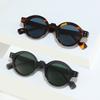 Rivets Decoration Round Sunglasses Clear Lens Retro Sun Glasses Y2K Glasses for Women & Men