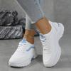 Женские дышащие сетчатые спортивные кроссовки в корейском стиле 'Dad Shoes' на толстой подошве для весны и осени.