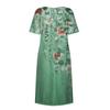 Women's Casual Dresses Printed Dresses Summer Dresses Printed Pleated Round Neck Midi Dresses Basic Classic Outdoor Daily Short Sleeve Loose Dresses
