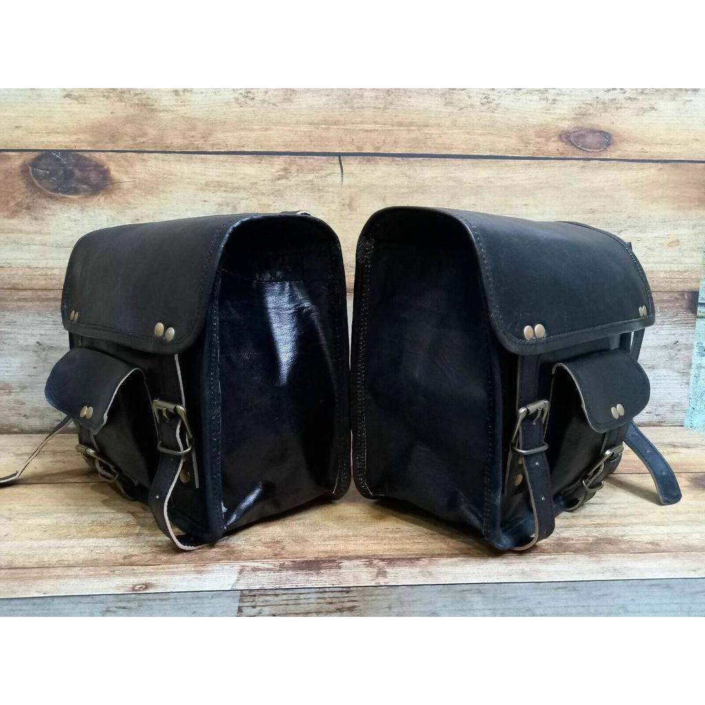 Новая мотоциклетная седельная сумка, багажная седельная сумка, кофр для хранения (Черные сумки)