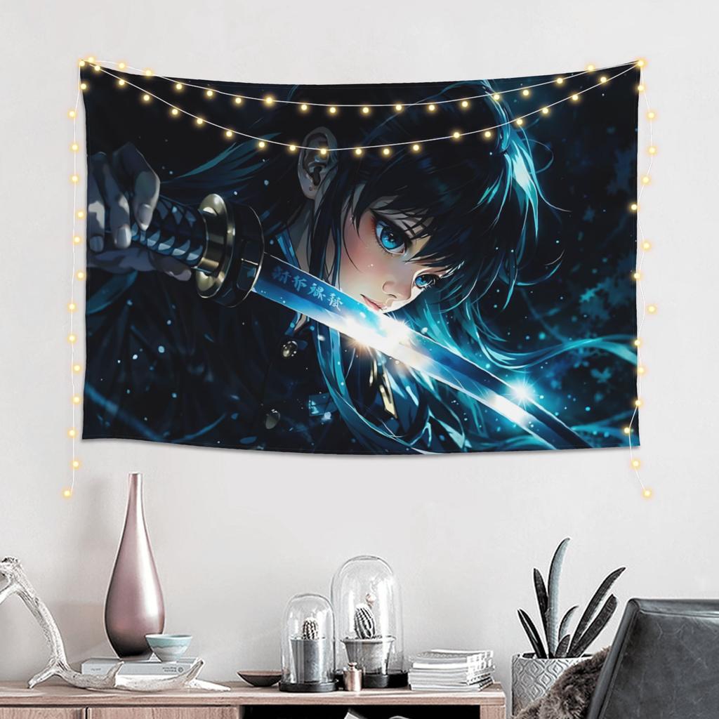 Halloween Demon Slayer Cutecore Tapestry Room decoration Home Decoration Tapestry Decor Accessories Cute Room Decor