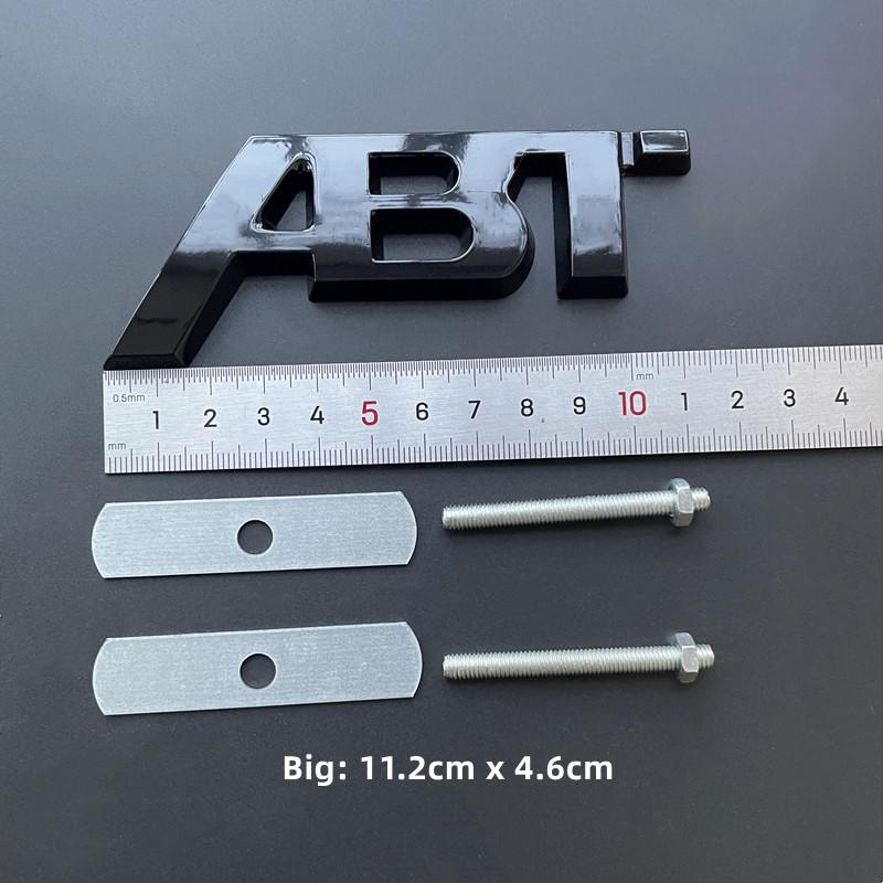 3D Metal ABT Logo Grill Emblem Car Trunk Badge Sticker Accessories