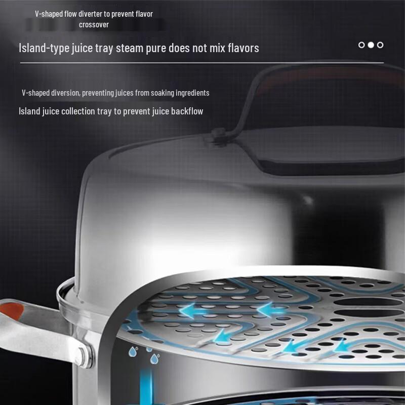 Supor Flavor Fresh III 26cm 3-Ply Stainless Steel Steamer