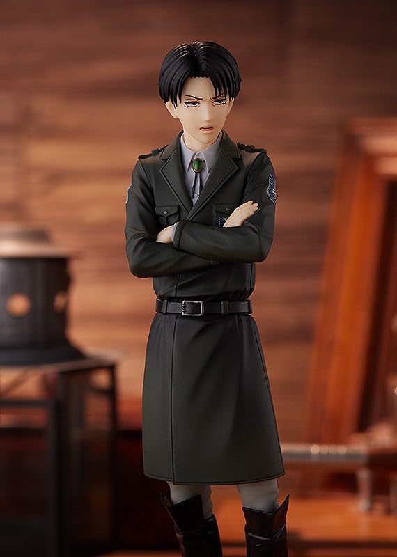 Good Smile Company (КОМПАНИЯ ХОРОШАЯ УЛЫБКА) Атака Титанов POP UP PARADE Levi Dark Color Ver.