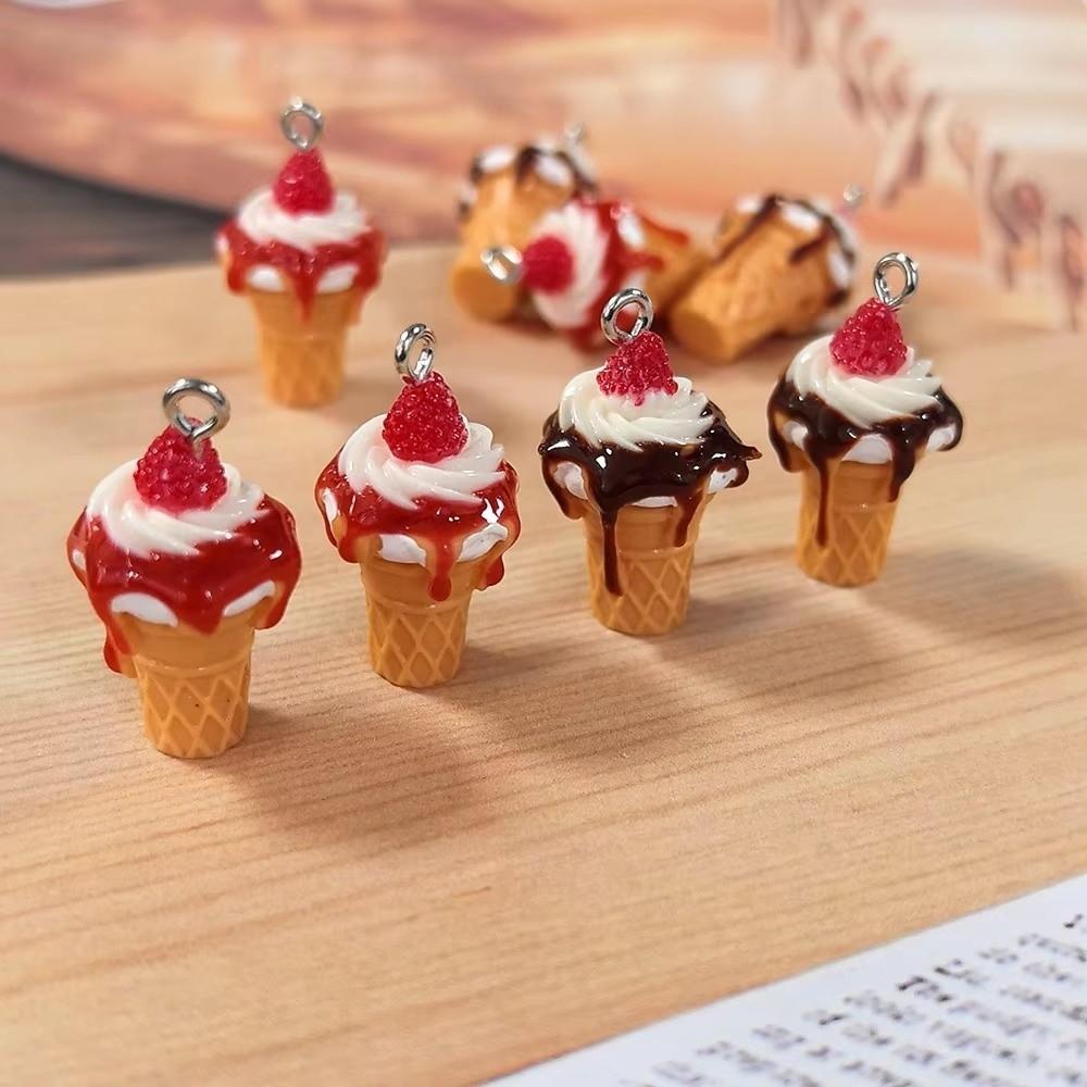 10pcs Simulated Miniature Food Pendant Resin Earring Bracelet Charm For Jewelry Make