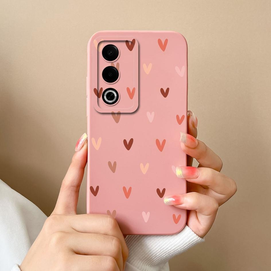 Для OPPO A3X A3 Pro Realme 13 Pro Plus 12 Pro+ чехол-протектор экрана супер ударопрочный тонкий силиконовый чехол-бампер Pretty Love Heart для OPPO
