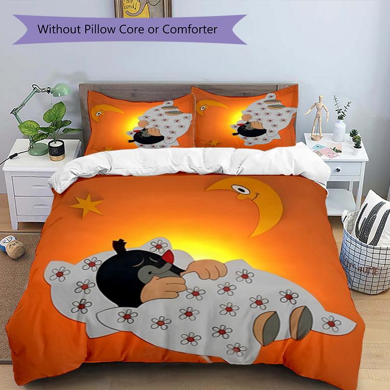 KRTECEK 3pcs Bedding Set Duvet Cover Closure Includes 1 Duvet Cover & 2 Pillowcases for All Seasons Bedroom Home Dorm Decor