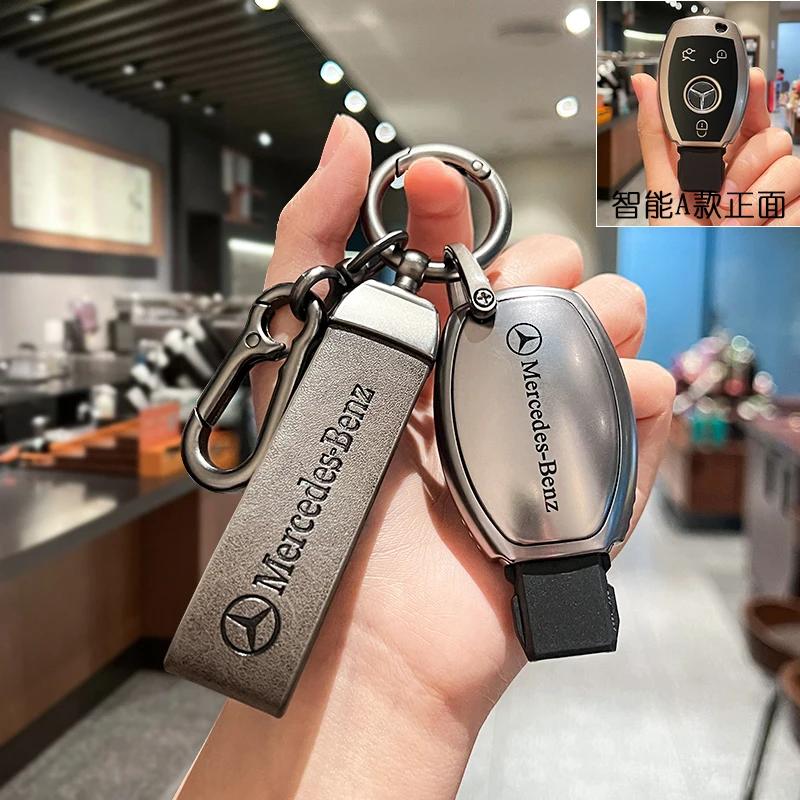 ULA5 Car Remote Key Case Cover Fob for Mercedes Benz A B G R Class GLA GLK W176 W204 W251 W463 Accessories Key Chains