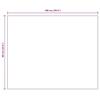 Frameless Mirror 100 x 60 cm Glass