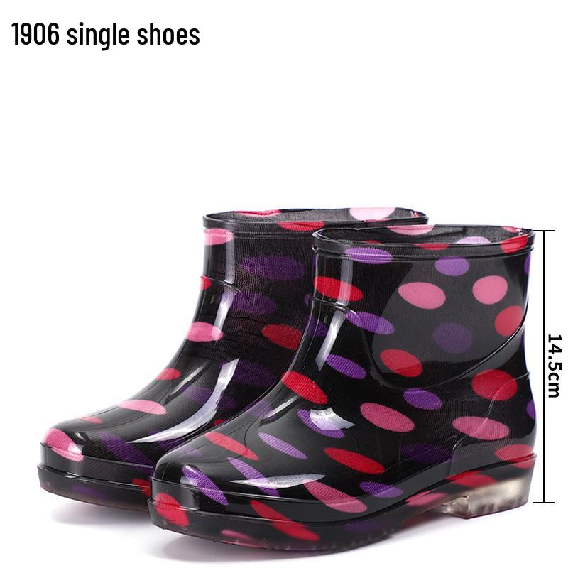 Женские хрустальные износостойкие камуфляжные резиновые сапоги - Модная, нескользящая, всесезонная уличная обувь.