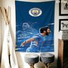 The Blues team Wall Hanging Printed Fabric Blanket Decorative Tapestries for Bedroom Living Room Home Decor