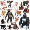 Статическая игрушка «Дикие животные» для детей: Пластиковая модель Обезьяны Гориллы Гориллы