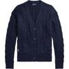 Polo SS23 Solid Cable Knit Sweater Женский свитер Темно-синий WMPOSWENDW20082-400