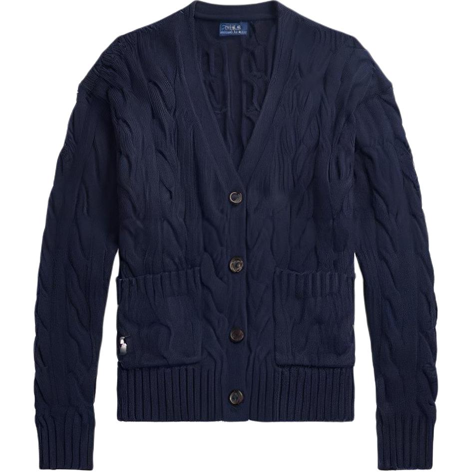 Polo Ralph Lauren SS23 Solid Cable Knit Sweater Женский свитер Темно-синий WMPOSWENDW20082-400