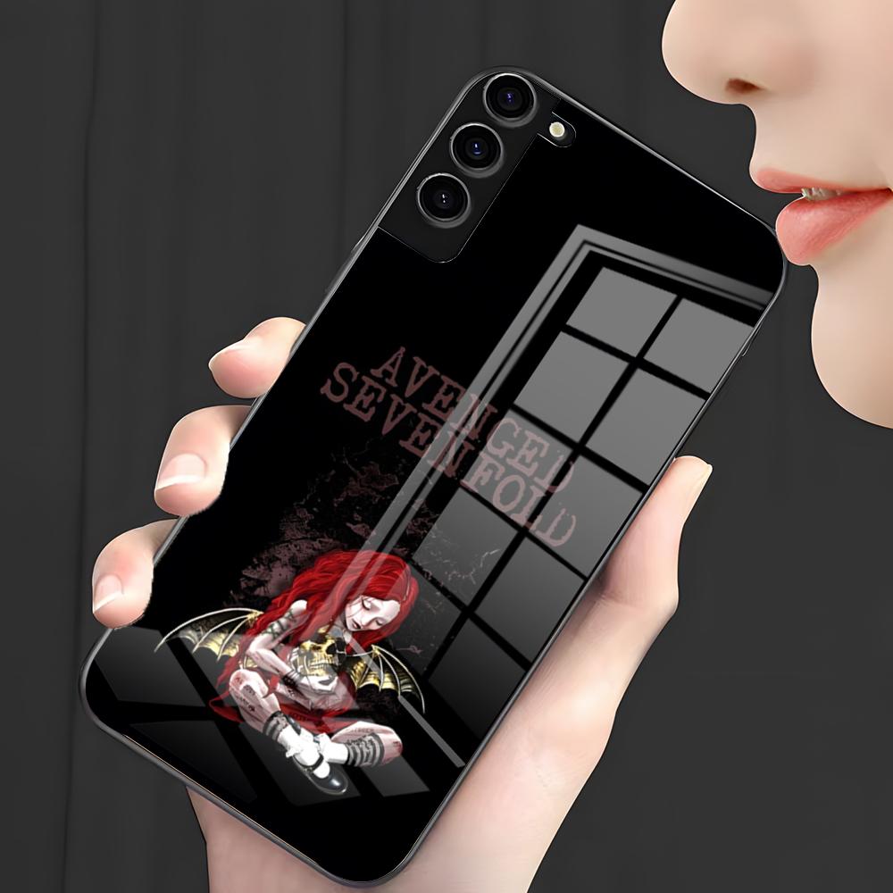 Чехол для телефона A-Avenged Sevenfold для Samsung A25 A13 A33 5G A54 A36 A35 A56 A52 A14 Ударопрочный стеклянный чехол