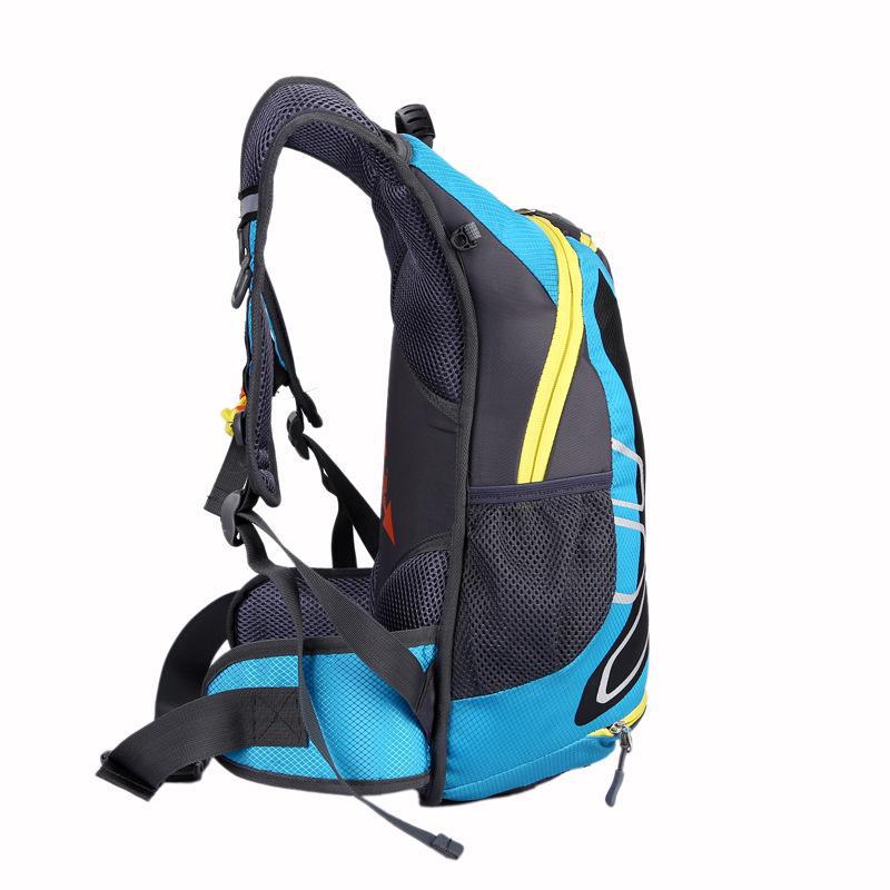 Unisex Waterproof Reflective Cycling and Hiking Backpack with Helmet Holder