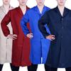 Work Clothes Dirt-resistant Wear-resistant Single-breasted Robe Type Loose Long Sleeve Solid Color Pockets Goods Carrying Warehouse Working Clothes
