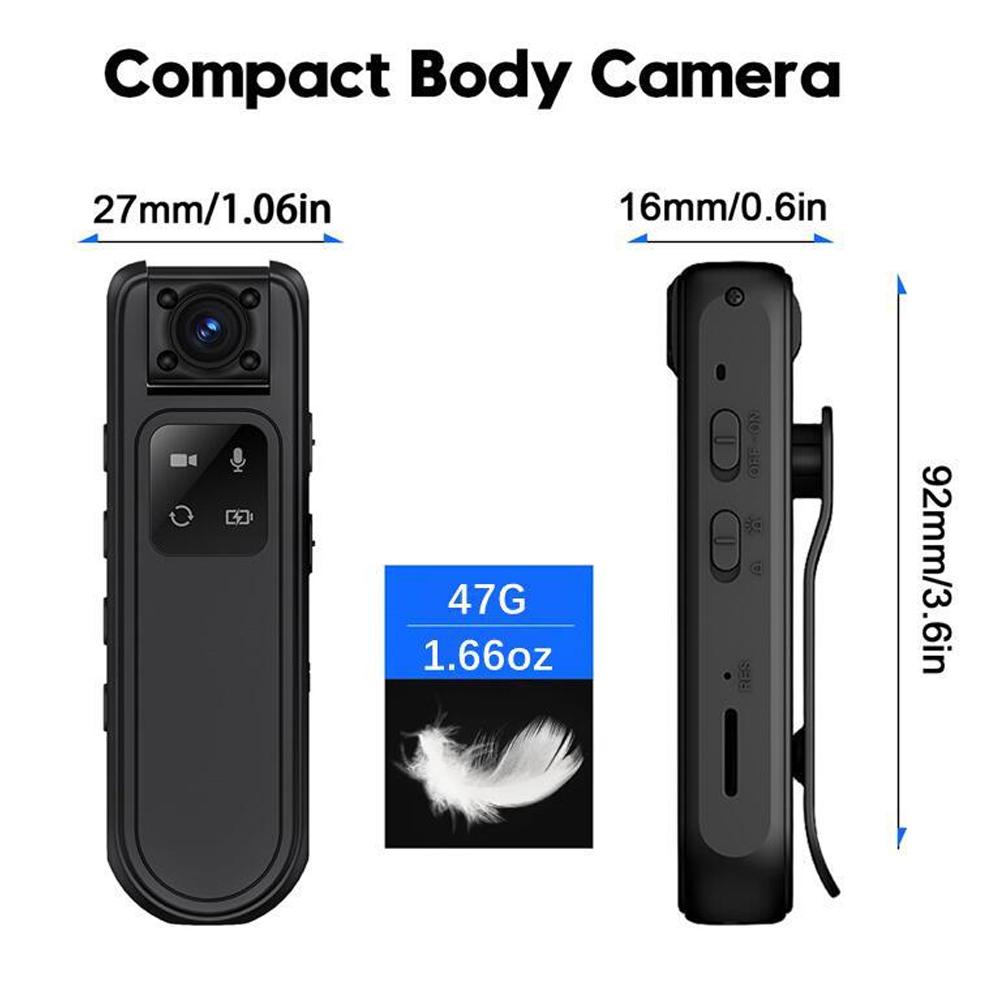 HD 2K Мини Камера Носимая WiFi Портативная Маленькая Цифровая Видеокамера с Поворотным Объективом 180 Для Охраны Правоохранительных Органов