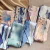 Classic Landscape Painting Combination Long Scarves with Gift Box, Versatile Ribbon Hair Ties for Bags and More