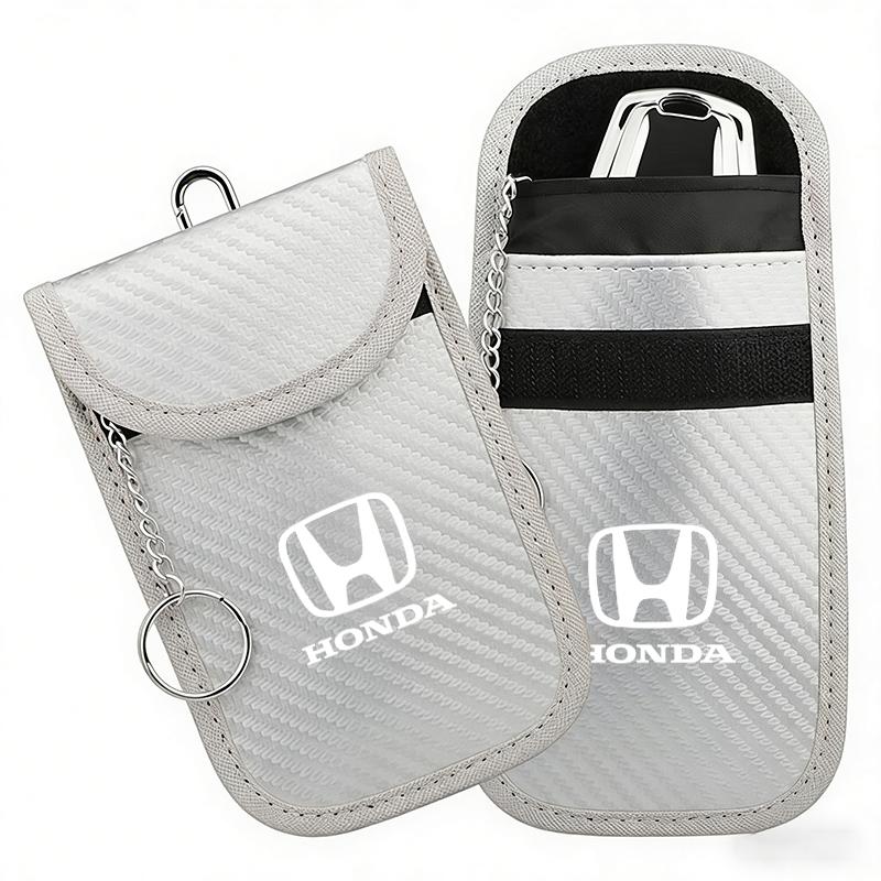 CLVRX1 Car Key Case Signal Blocker Bag RFID Shielding Pocket For Honda Civic XR-V CR-Z CRV HRV City Accord Legend Jazz RR VTi Fit