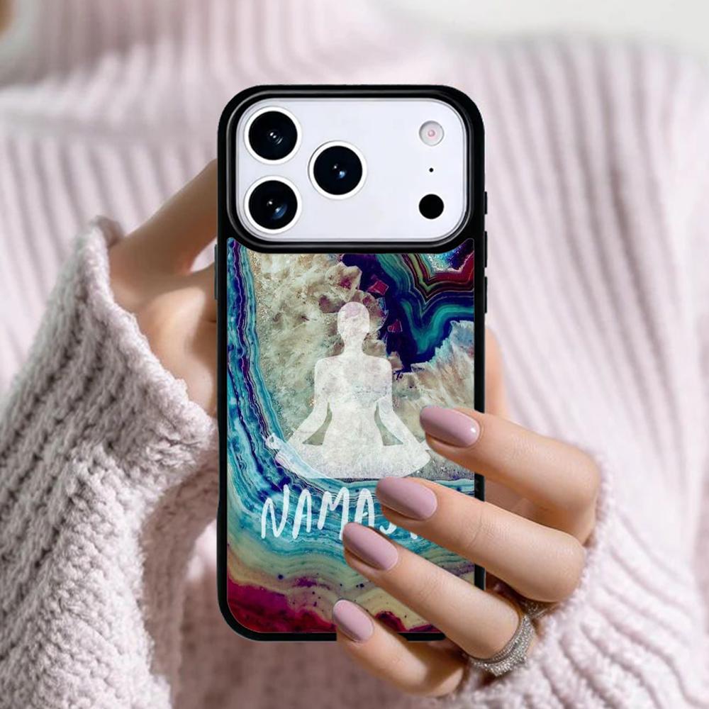 Намасте Закат Индуистский Коврик для Йоги Чехол для Телефона Для Apple iPhone 17 Air 16E 15 14 Plus 13 12 11 Pro Max Mini Funda Чехол