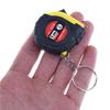 Mini Tape Measure With Key Chain Plastic Portable 1M Retractable Ruler