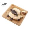 Plush Seat Pad Animal Chair Pad, Square Cozy Cushion, Cute Puppy Cat Pattern, 15.8 Cushion x Inch with Non-Slip Backing for Dining Office Comfortable