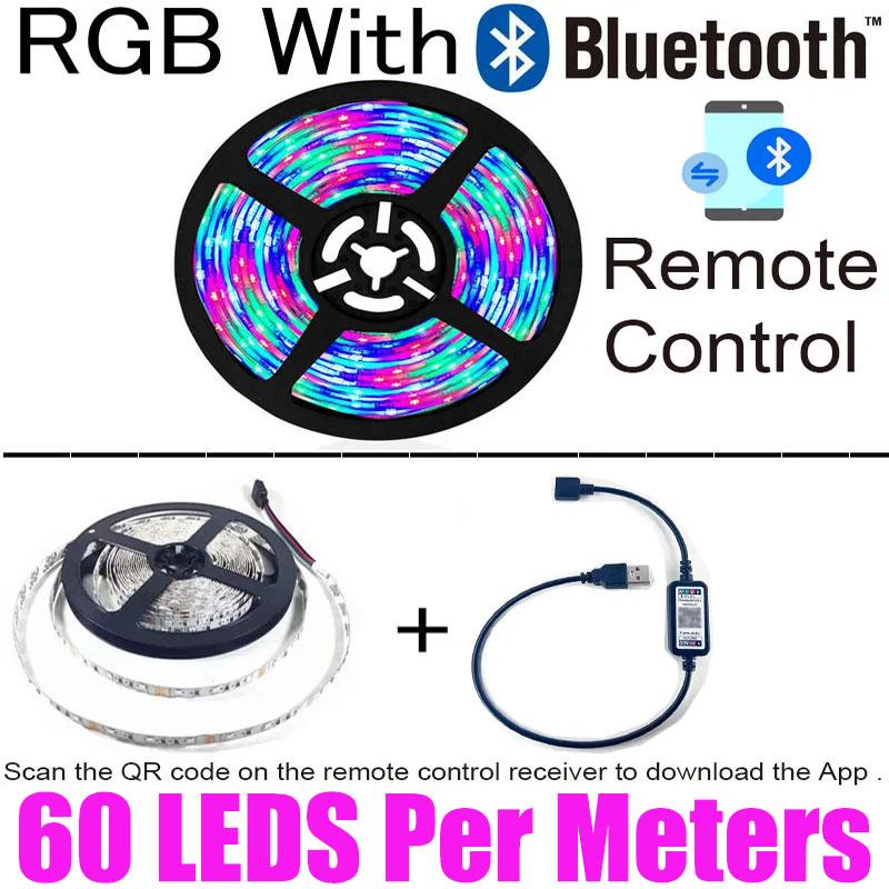 Светодиодная лента USB Гибкая лампа 1м 2м 3м 4м 5м SMD3528 Диод Настольная Подсветка экрана телевизора Подсветка шкафа Ночная