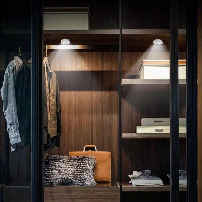 Суперяркая и регулируемая беспроводная кнопка дистанционного управления COB, энергосберегающий ночник для спальни, шкафа, светодиодная подсветка кухонного шкафа