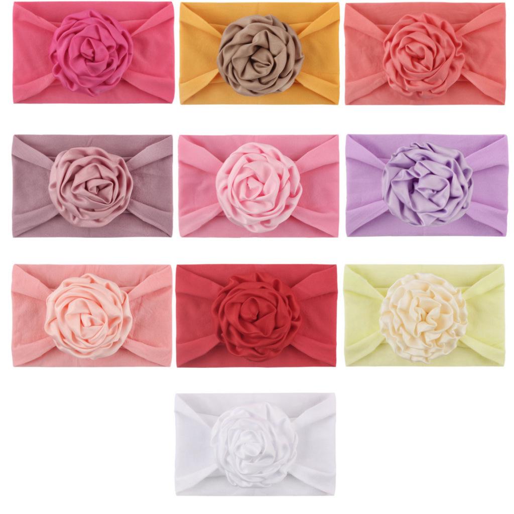 Удобная нейлоновая детская повязка на голову: Мягкий дизайн с цветочной лентой