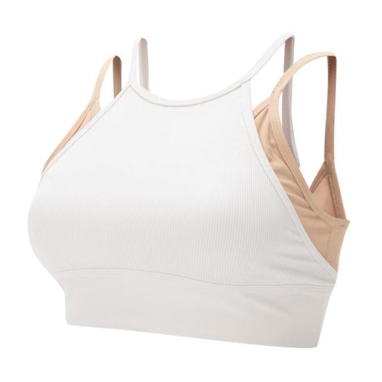 Nike Colorblock Sports Bra With Thin Straps Women Underwear White FZ6568-104