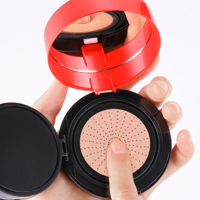 Double Layer Red Air Cushion Moisturizing Moisturizing Concealer Anti-sweat Lasting BB Cream Pressed Powder