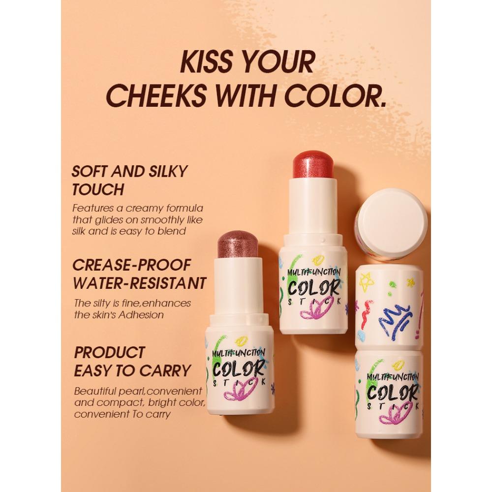 LANGMANNI 4 цветных румяна-стика, стойкие, естественно осветляющие румяна-карандаш