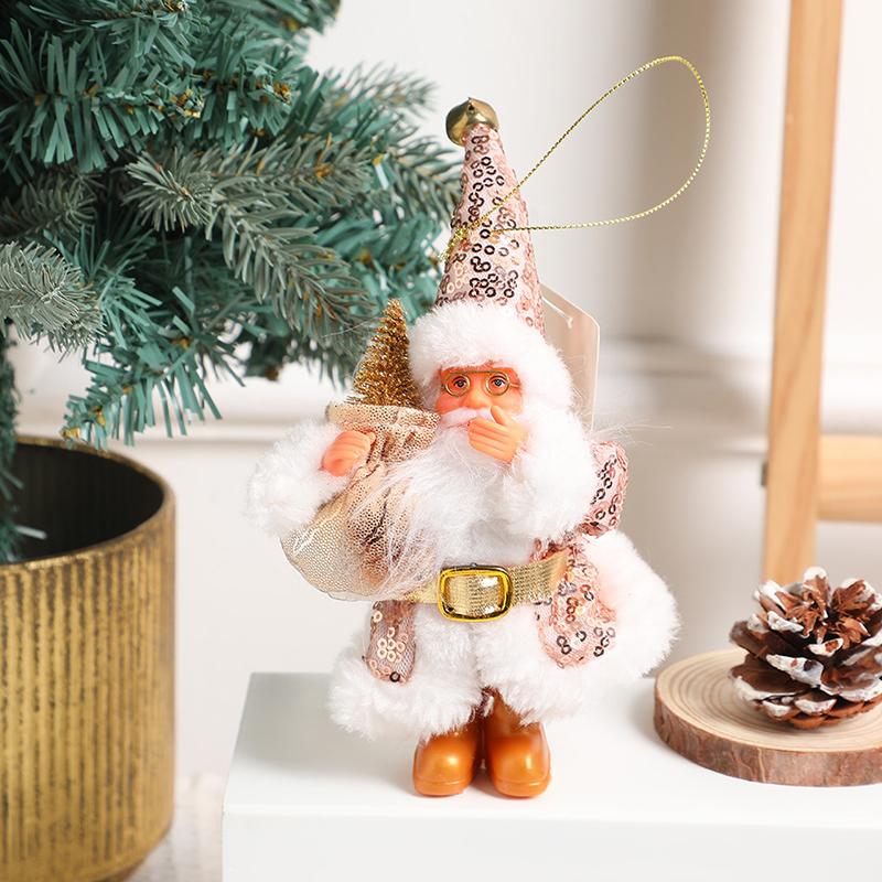 Christmas Santa Claus Ornaments Pendant Home Party Desktop Bookshelf Xmas Tree DIY Exquisite Cute