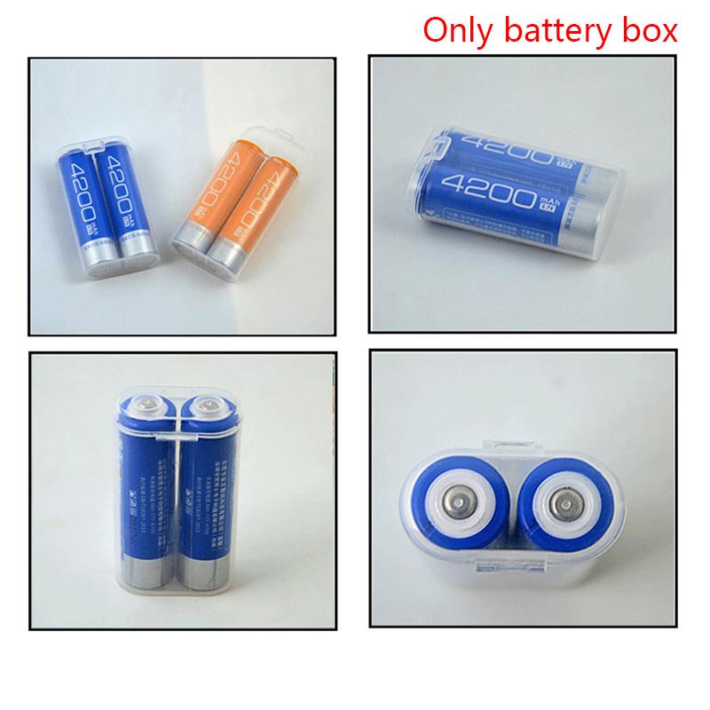 Водонепроницаемый прозрачный держатель для хранения пластиковый защитный чехол для 2 секций 18650